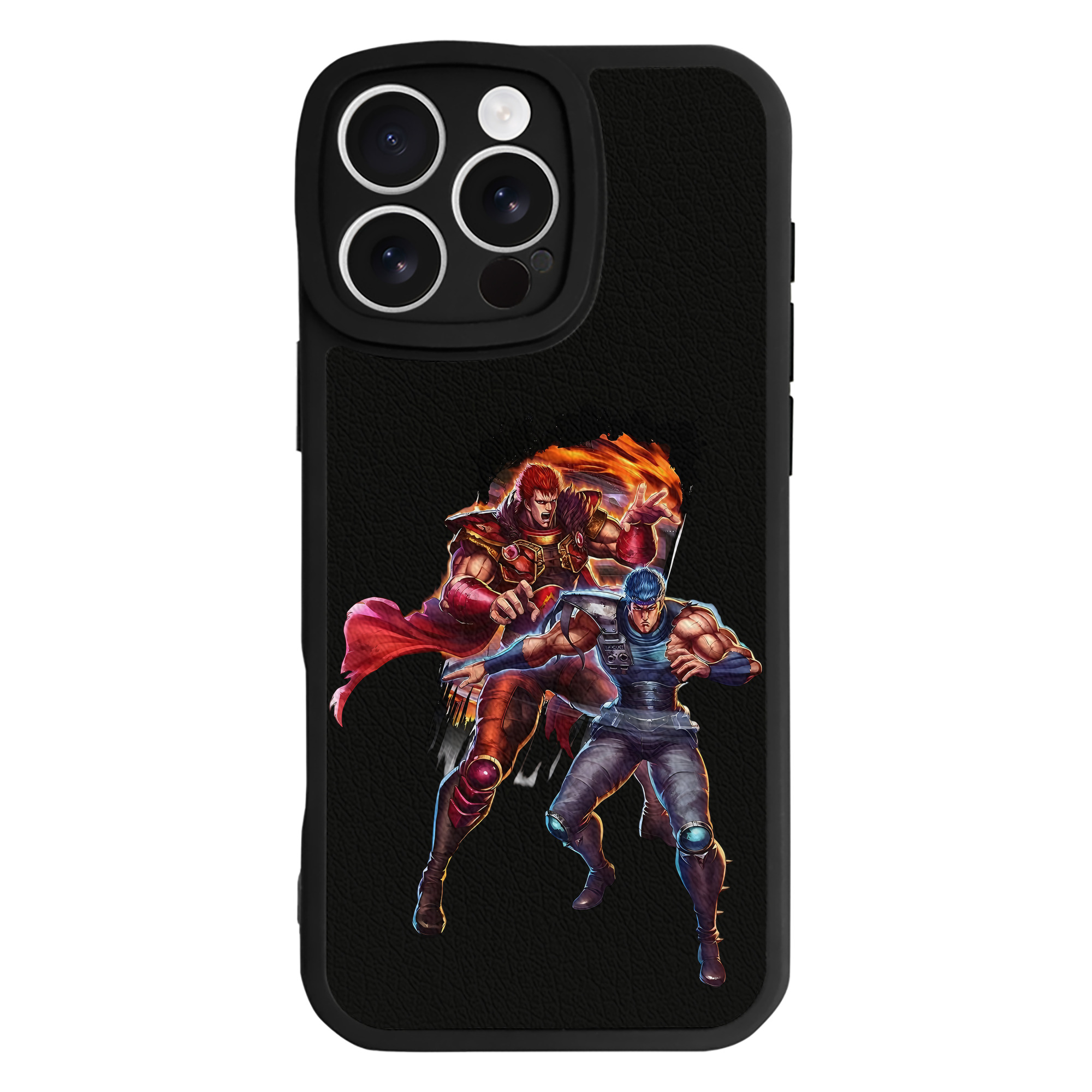 （画像用） 北斗の拳 Fist of the North Star 【iPhone 16シリーズ対応】シリコンスマホケース（レザー調） 材質：シリコン